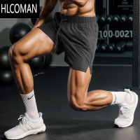 HLCOMAN跑步运动短裤男女专业马拉松田径三分裤速干冰丝体考训练健身裤