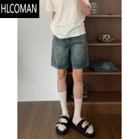 HLCOMANcleanfit牛仔短裤男款夏季美式复古中裤水洗vintage不过膝三分裤