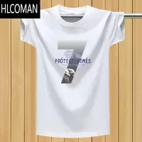 HLCOMAN中国风男装短袖T恤加大码宽松运动半袖汗衫胖子休闲丅潮