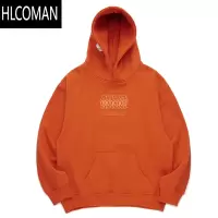 HLCOMANBattles 新品百搭基础多色美式宽松加绒连帽卫衣男女帽衫外套
