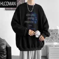 HLCOMAN600G卫衣男春季潮牌宽松圆领打底衫情侣大码外套潮