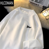 HLCOMAN卫衣男款加绒学生内搭打底衫青少年宽松长袖t恤
