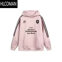 HLCOMAN「侧条纹 复古美潮美式国潮牌连帽卫衣男宽松情侣款