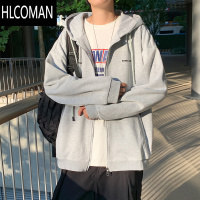 HLCOMAN2024运动卫衣男休闲宽松ins港风韩版潮流百搭学生开衫外套