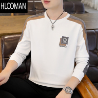 HLCOMAN男士卫衣加绒加厚男装长袖T恤衫秋衣打底小衫潮流秋装上衣