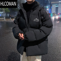 HLCOMAN立领冬季外套男士新款晋江棉服加绒加厚工装棉衣美式潮牌棉袄冬装