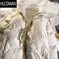 HLCOMAN羔绒棉服男新款加绒加厚p暖棉衣男韩版潮流休闲冬装外套