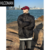 HLCOMAN美式小众立领棉衣男冬季短款cleanfit外套加厚棉袄潮牌痞帅面包服