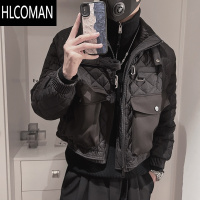 HLCOMAN高级感棉衣男冬季潮牌短款加厚棉袄2024新款潮流p暖羽绒棉服外套