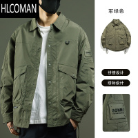 HLCOMAN棉服户外工装夹克男棉衣大码胖子宽松大码防水加厚上衣外套