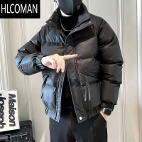 HLCOMAN痞帅休闲羽绒棉服男士冬季加厚p暖棉袄2024新款潮流立领棉衣外套