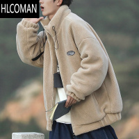 HLCOMAN日系cityboy棉服男冬季加绒加厚韩系羔绒外套宽松潮流立领棉衣