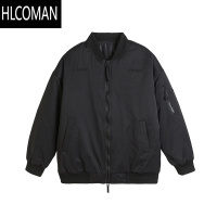 HLCOMAN MA1飞行夹克棉衣男冬季短款棉袄美式刺绣工装棉服外套