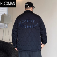 HLCOMAN胖子加肥加大棉服男潮牌宽松大码休闲百搭棉衣加厚面包服外套