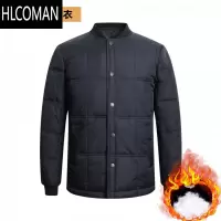 HLCOMAN棉袄男内穿羽绒服中老年p暖羽绒内胆男款棉衣外套大衣冬季