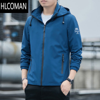 HLCOMAN防风防水男士工装夹克登山服加绒加厚棉衣飞行员外套