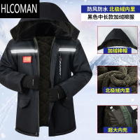 HLCOMAN冬季加绒加厚劳p棉袄男冷库防寒军大衣迷彩棉服工作服中老年棉衣