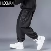 HLCOMAN大码运动裤男加肥加大男裤宽松男款裤子胖子男装休闲男士卫裤