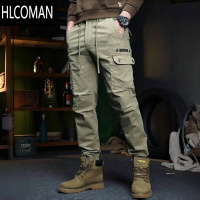 HLCOMAN美式复古工装裤男女加绒加厚休闲裤帅气机车裤束脚战术男裤子