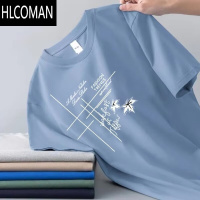 HLCOMAN干活穿的t恤夏季透气短袖男上衣耐磨圆领半袖体恤上班工作服