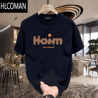HLCOMAN短袖T恤男2025新款夏季宽松圆领潮牌ins超火潮流上衣体恤