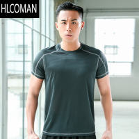 HLCOMAN速干衣男短袖t恤夏季宽松情侣潮牌运动衫半袖薄款透气女冰丝体恤