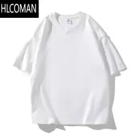 HLCOMAN夏季新款纯色短袖T恤男韩版潮流休闲百搭半袖男士打底衫体恤