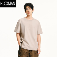 HLCOMAN[U先测评]纯色T恤2025年夏季短袖