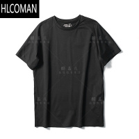 HLCOMAN英单轻奢 激光打孔透气无缝压胶男士吸湿速干排汗休闲短袖T恤