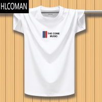 HLCOMAN2025新款宽松打底衫克莱因蓝圆领短袖T恤男士夏季夏天男装上衣服