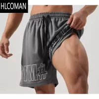 HLCOMAN网眼短裤运动短裤男四分五分裤速干透气弹力肌肉健身狗训练跑步潮