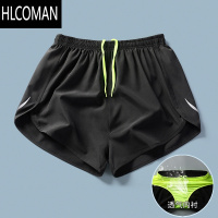 HLCOMAN运动短裤男田径马拉松训练服夏季体育生速干三分裤专业跑步带内衬
