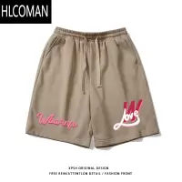 HLCOMANhiphop美式痞帅字母印花运动短裤男夏季潮牌宽松休闲百搭五分裤子