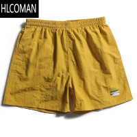 HLCOMAN夏季休闲短裤男女糖果色跑步宽松工装四五分裤日系潮牌速干沙滩裤