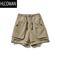 HLCOMAN工装机能短裤男夏季2025新款潮牌宽松直筒五分裤重工潮流运动中裤