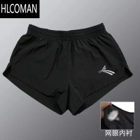 HLCOMAN沃兰马拉松跑步短裤男三分裤速干夏薄训练田径裤宽松健身运动裤夏