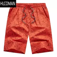 HLCOMAN男士沙滩裤薄款短裤宽松休闲五分裤夏季居家大裤衩外穿大裤头