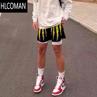 HLCOMAN美式潮牌抓痕爪印篮球短裤男夏季透气速干三分运动健身宽松球裤子