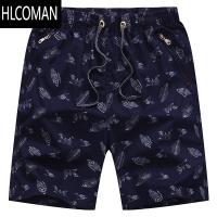 HLCOMAN男士短裤外穿夏季宽松休闲家居家五分裤头加肥大码沙滩大裤衩