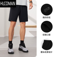 HLCOMAN361运动短裤男2025夏季梭织速干运动五分裤男跑步裤子透气短裤男