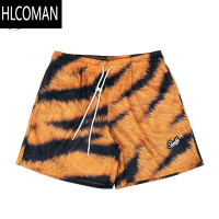 HLCOMAN豹纹短裤男运动裤篮球美式网眼四分裤宽松潮流夏季新款