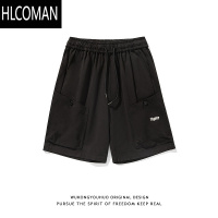 HLCOMAN美式机能风多口袋工装短裤男潮牌户外休闲运动直筒五分裤