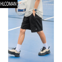 HLCOMAN吕小虎美式休闲撞色口袋短裤男士2025年夏季薄款速干健身运动裤潮