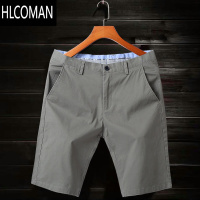 HLCOMAN弹力休闲短裤男夏季薄款系皮带质五分裤男士修身裤子中裤潮流