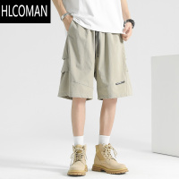 HLCOMAN户外登山防水机能工装短裤男夏季2025新款五分裤男款冰丝速干中裤