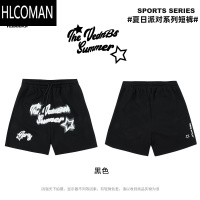 HLCOMAN派对短裤男篮球运动美式训练夏季新款印花潮牌宽松休闲四分裤
