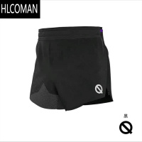 HLCOMAN轻功运动短裤QINKUNG体育马拉松训练跑步三分运动短裤霓虹男女款