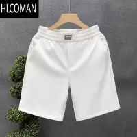 HLCOMAN巨时尚波点白色短裤男潮牌夏季外穿五分裤男士高端休闲运动中裤子