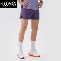 HLCOMANLIOFRO男女马拉松跑步二合一双层运动短裤速干体考健身训练三分裤