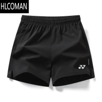 HLCOMAN夏季运动短裤男女款三分裤yy羽毛球裤冰丝速干裤带口袋健身跑步裤